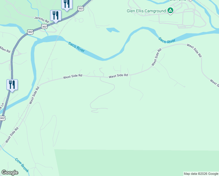 map of restaurants, bars, coffee shops, grocery stores, and more near 5 Attitash Woods Road in Bartlett