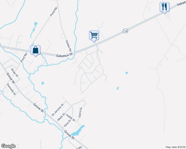 map of restaurants, bars, coffee shops, grocery stores, and more near 20 Oxbow Drive in Lewiston