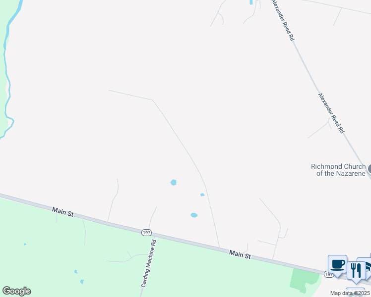 map of restaurants, bars, coffee shops, grocery stores, and more near 102 Parks Road in Richmond