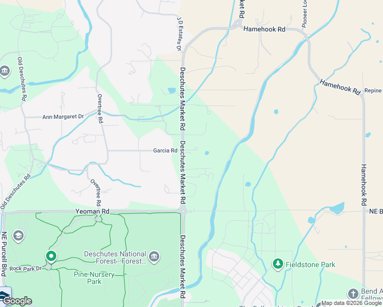 map of restaurants, bars, coffee shops, grocery stores, and more near 63310 Deschutes Market Road in Bend