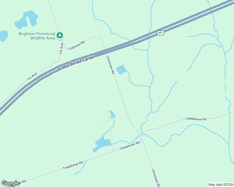 map of restaurants, bars, coffee shops, grocery stores, and more near 524 Christiani Road in Quinte West