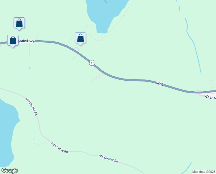 map of restaurants, bars, coffee shops, grocery stores, and more near 449 Atlantic Highway in Waldoboro