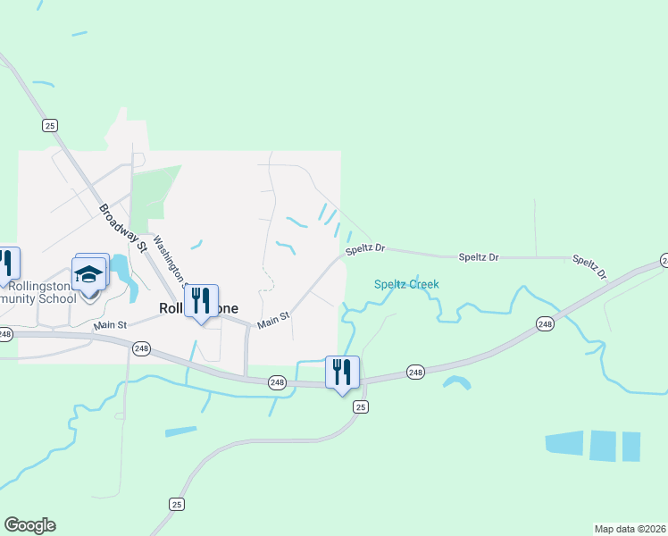 map of restaurants, bars, coffee shops, grocery stores, and more near 184 Main Street in Rollingstone