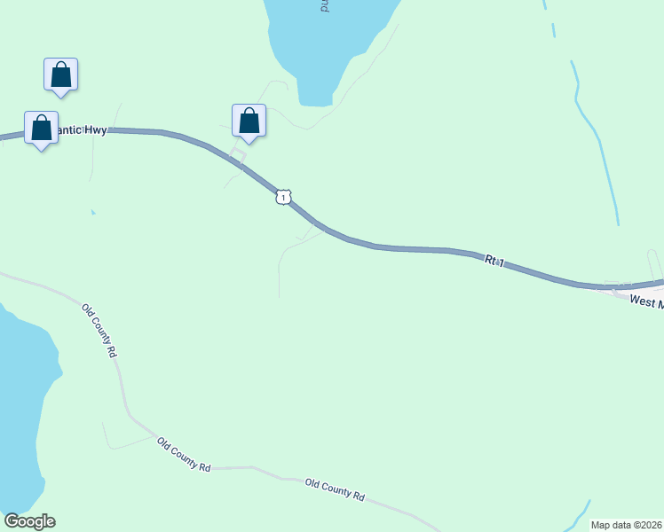 map of restaurants, bars, coffee shops, grocery stores, and more near 449 Atlantic Highway in Waldoboro