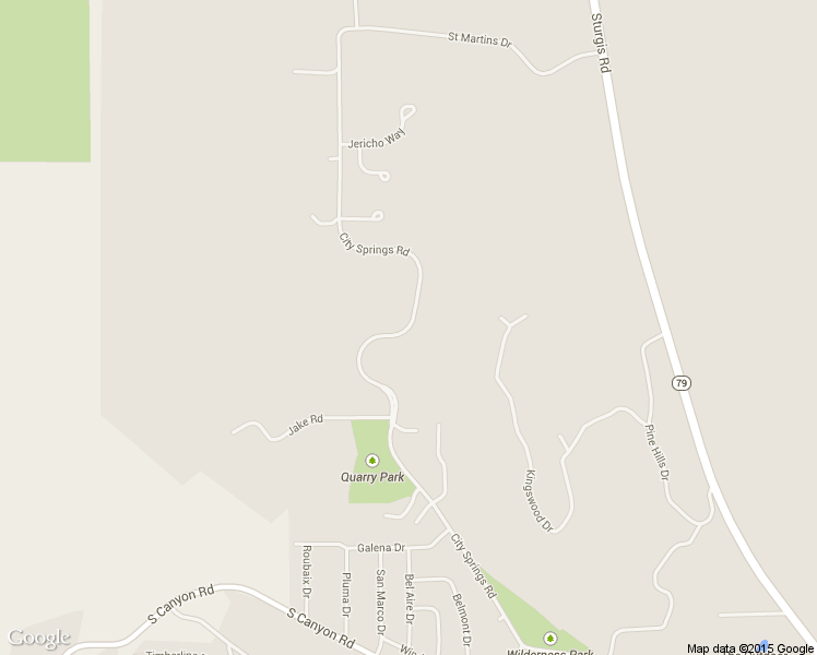 map of restaurants, bars, coffee shops, grocery stores, and more near City Springs Road in Rapid City
