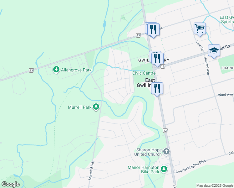 Baleberry Crescent, East Gwillimbury ON Walk Score