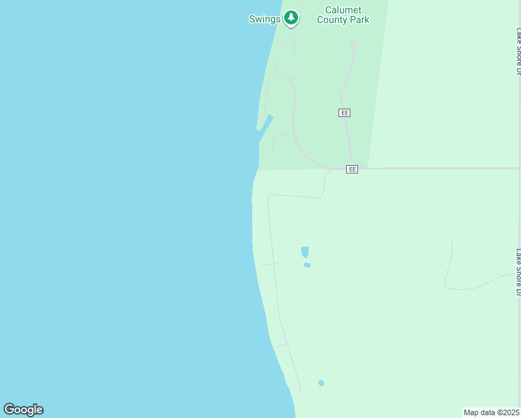 map of restaurants, bars, coffee shops, grocery stores, and more near N5863 Rockland Beach Road in Hilbert