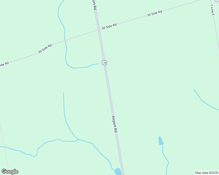 map of restaurants, bars, coffee shops, grocery stores, and more near 935310-935618 Airport Road in Orangeville