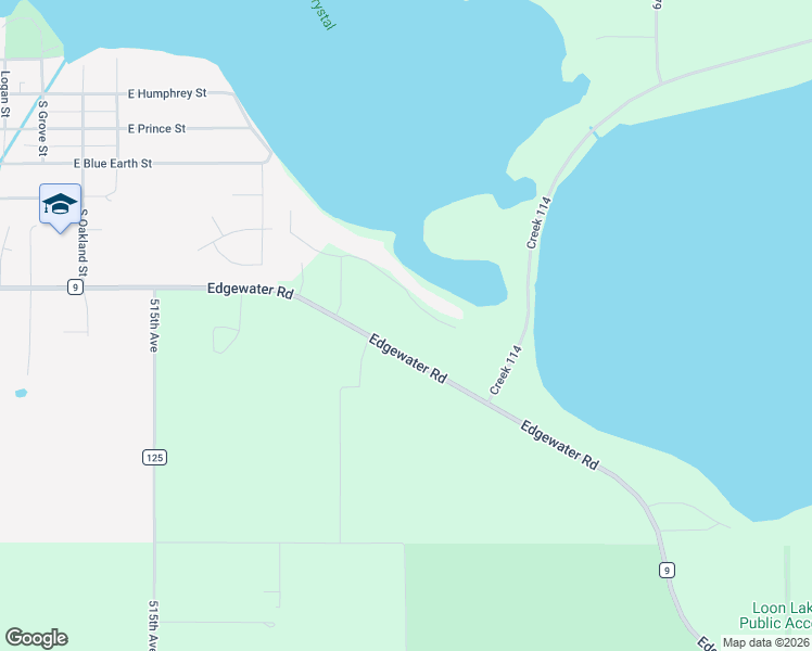 map of restaurants, bars, coffee shops, grocery stores, and more near 51810 Eagle Lane in Lake Crystal