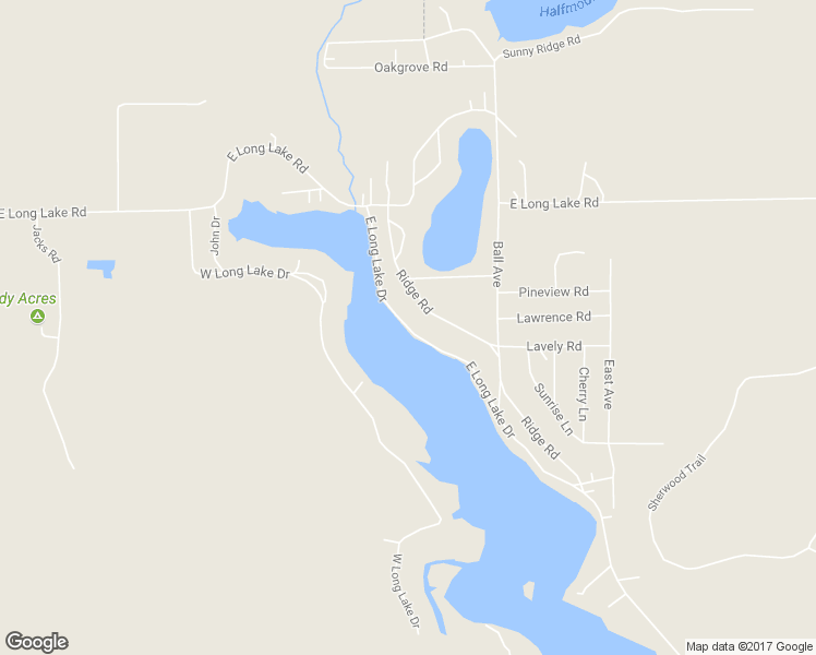map of restaurants, bars, coffee shops, grocery stores, and more near 1402 East Long Lake Drive in Harrison