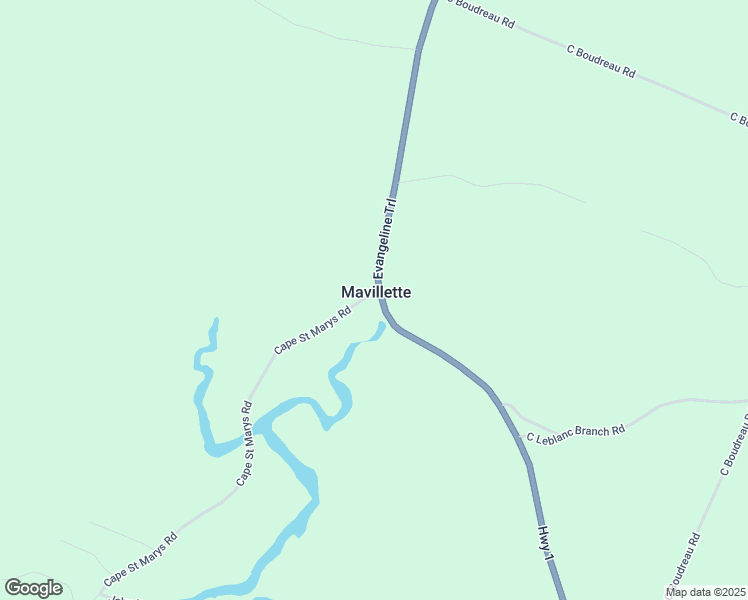 map of restaurants, bars, coffee shops, grocery stores, and more near 11 Cape Saint Marys Road in Mavillette