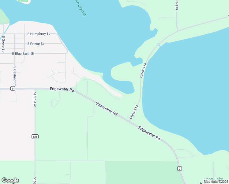 map of restaurants, bars, coffee shops, grocery stores, and more near 51810 Eagle Lane in Lake Crystal