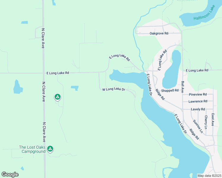 map of restaurants, bars, coffee shops, grocery stores, and more near 762 West Long Lake Drive in Harrison