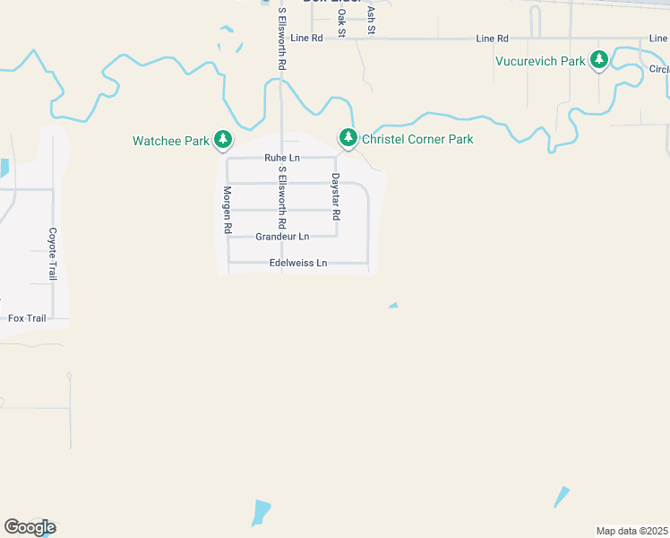 map of restaurants, bars, coffee shops, grocery stores, and more near 349 Edelweiss Lane in Box Elder