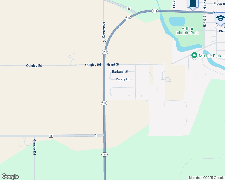 map of restaurants, bars, coffee shops, grocery stores, and more near 1136 Aster Ln in Winneconne