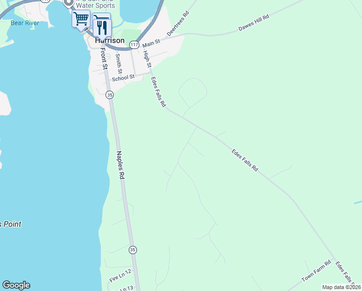 map of restaurants, bars, coffee shops, grocery stores, and more near 7 Bruce Road in Harrison