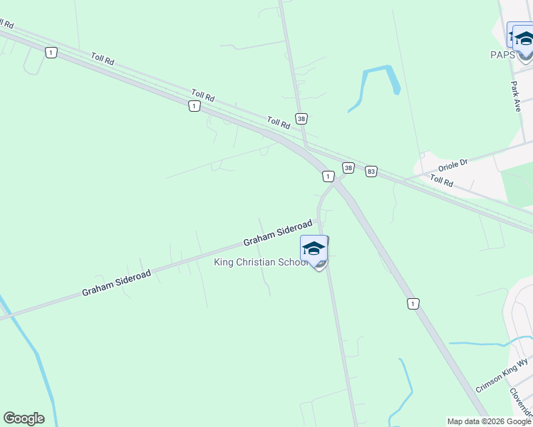 map of restaurants, bars, coffee shops, grocery stores, and more near 850 Graham Sideroad in Newmarket