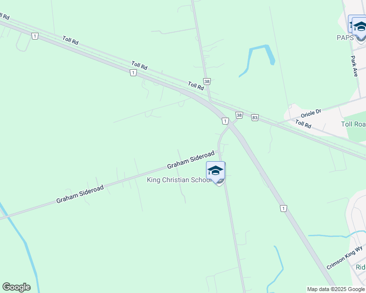 map of restaurants, bars, coffee shops, grocery stores, and more near 850 Graham Sideroad in Newmarket