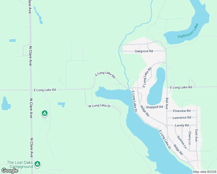 map of restaurants, bars, coffee shops, grocery stores, and more near 252 North Long Lake Drive in Harrison