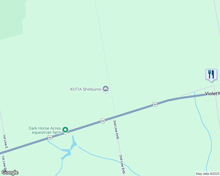 map of restaurants, bars, coffee shops, grocery stores, and more near 756028 2nd Line EHS in Shelburne
