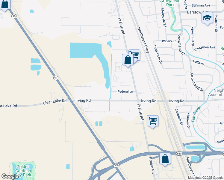 map of restaurants, bars, coffee shops, grocery stores, and more near 30005 Federal Lane in Eugene