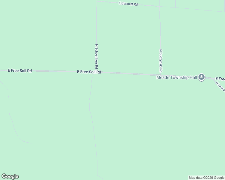 map of restaurants, bars, coffee shops, grocery stores, and more near 4869-5227 East Free Soil Road in Free Soil