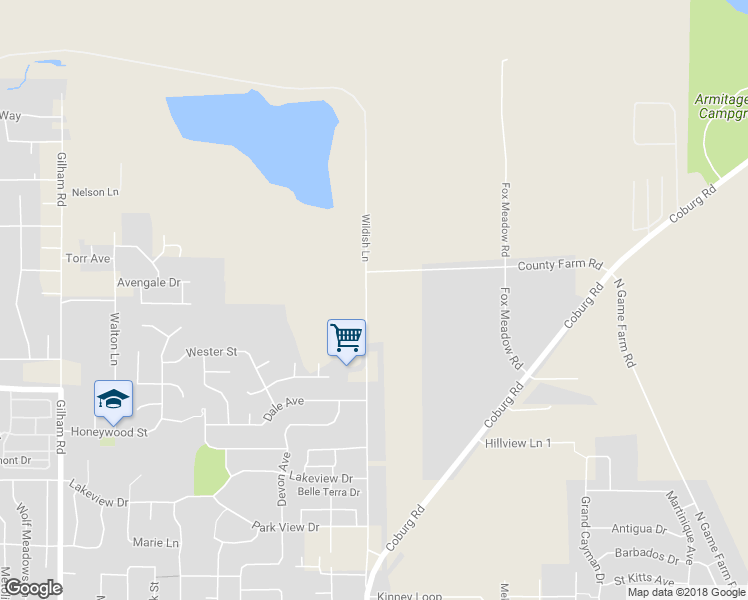 map of restaurants, bars, coffee shops, grocery stores, and more near 3465 County Farm Road in Eugene