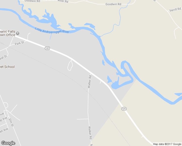 map of restaurants, bars, coffee shops, grocery stores, and more near 1 Walker Road in Mechanic Falls