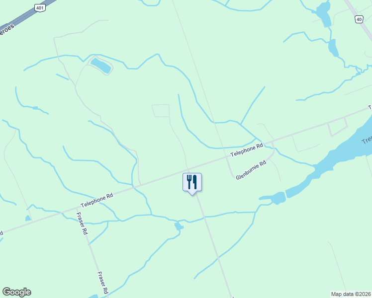 map of restaurants, bars, coffee shops, grocery stores, and more near 28 Deerview Drive in Quinte West