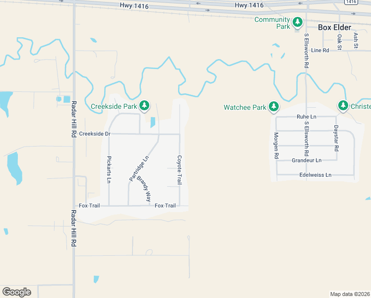 map of restaurants, bars, coffee shops, grocery stores, and more near 468 Coyote Trail in Box Elder
