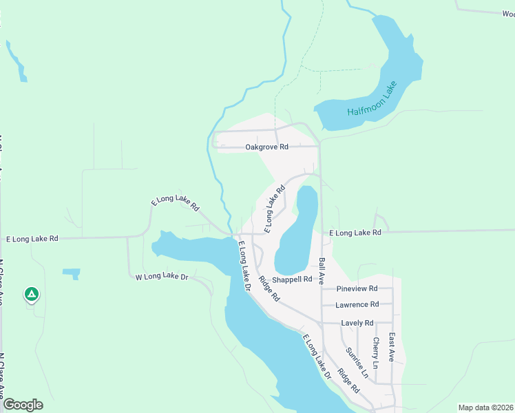 map of restaurants, bars, coffee shops, grocery stores, and more near 3700 East Long Lake Road in Harrison