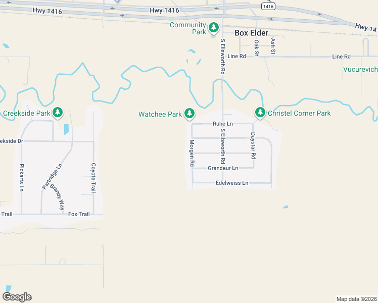 map of restaurants, bars, coffee shops, grocery stores, and more near 459 Morgen Road in Box Elder