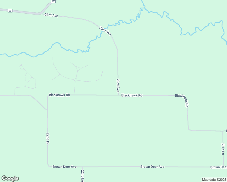 map of restaurants, bars, coffee shops, grocery stores, and more near N3509 23rd Avenue in Wild Rose