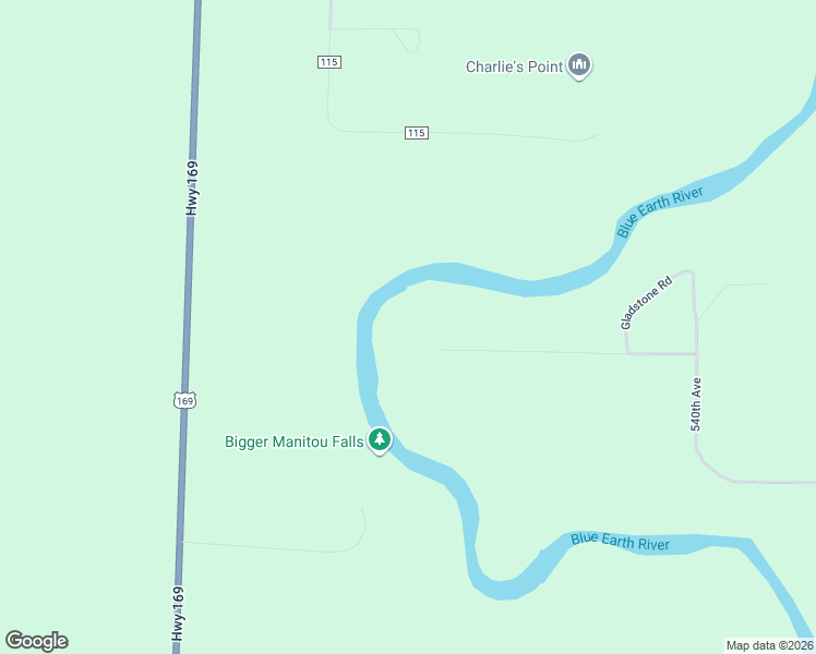 map of restaurants, bars, coffee shops, grocery stores, and more near 53796 194th Lane in Mankato