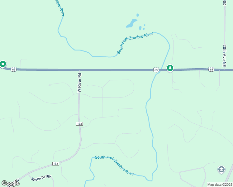 map of restaurants, bars, coffee shops, grocery stores, and more near 249 Majestic Road Northwest in Rochester