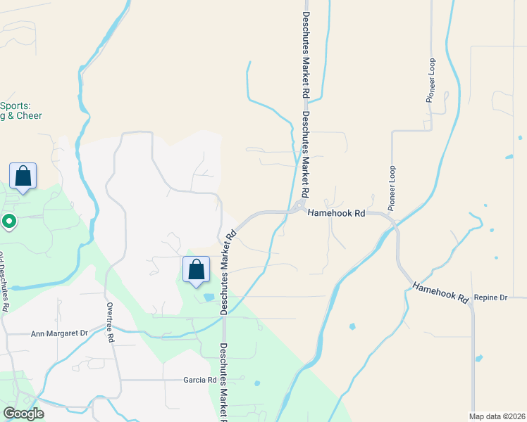 map of restaurants, bars, coffee shops, grocery stores, and more near 63545 Deschutes Market Road in Bend