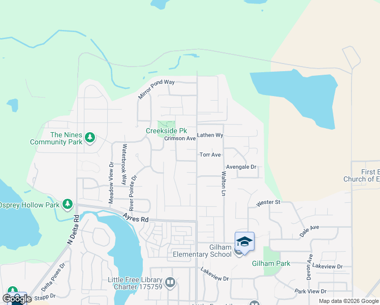 map of restaurants, bars, coffee shops, grocery stores, and more near 3704 Gilham Road in Eugene
