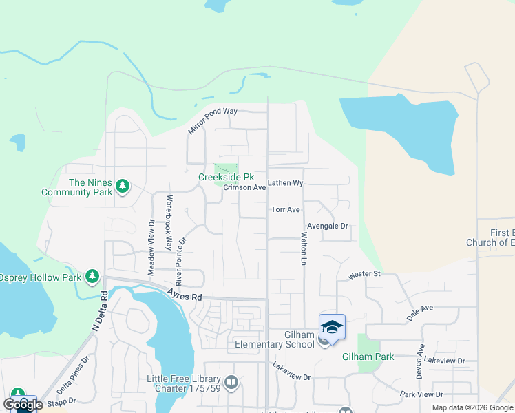 map of restaurants, bars, coffee shops, grocery stores, and more near 3704 Gilham Road in Eugene