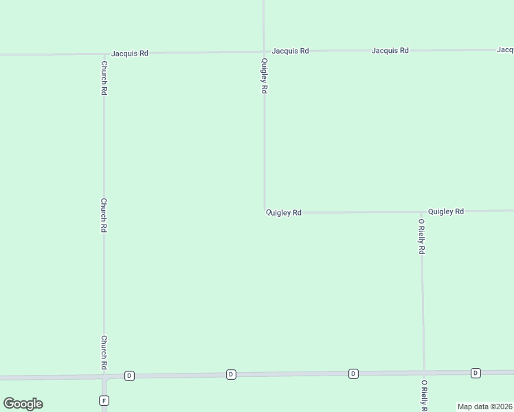 map of restaurants, bars, coffee shops, grocery stores, and more near 7707 Quigley Road in Omro