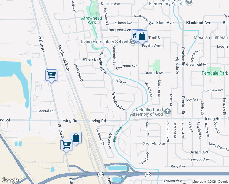 map of restaurants, bars, coffee shops, grocery stores, and more near 2987 Dry Creek Road in Eugene