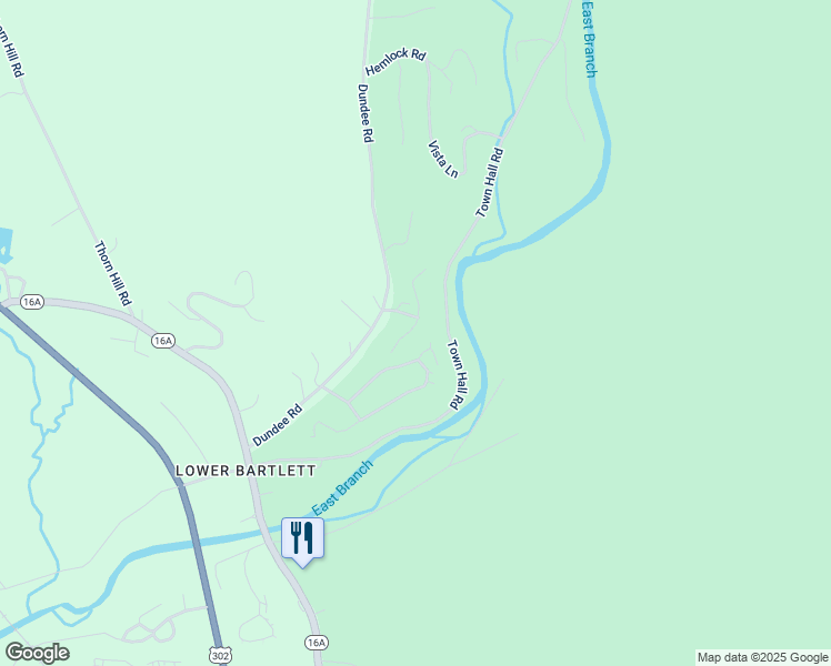 map of restaurants, bars, coffee shops, grocery stores, and more near 7 Emery Lane in Intervale