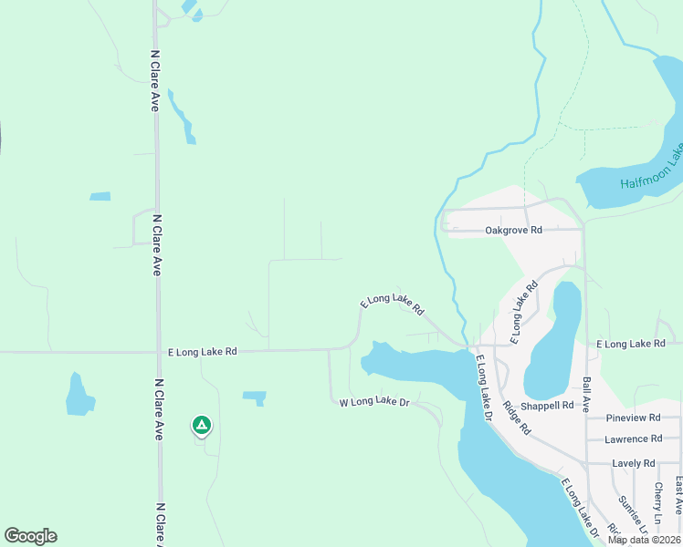 map of restaurants, bars, coffee shops, grocery stores, and more near 3510 East Long Lake Road in Harrison