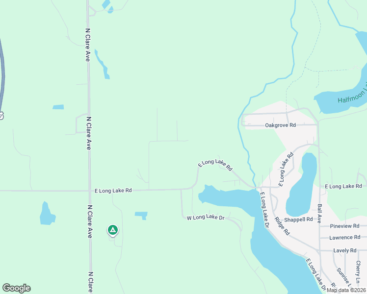 map of restaurants, bars, coffee shops, grocery stores, and more near 3510 East Long Lake Road in Harrison