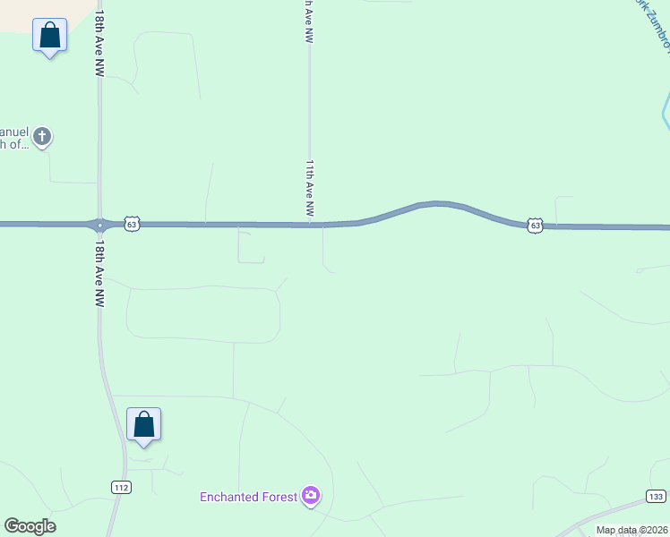 map of restaurants, bars, coffee shops, grocery stores, and more near 1052 75th Street Northwest in Rochester