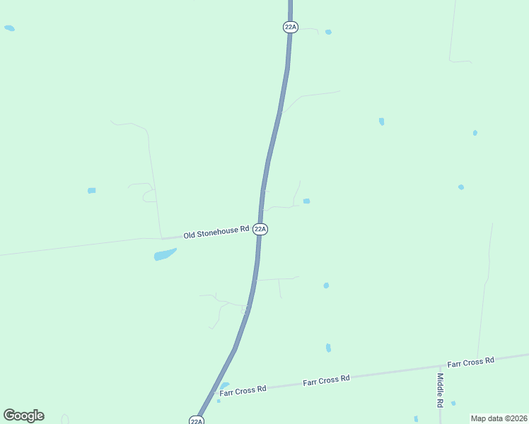 map of restaurants, bars, coffee shops, grocery stores, and more near 3345 Vermont 22A in Addison