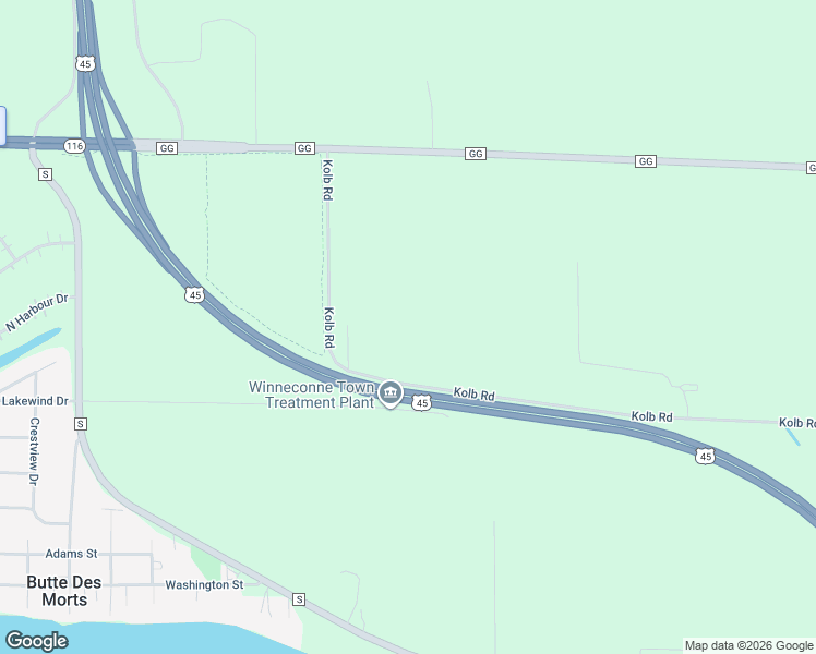 map of restaurants, bars, coffee shops, grocery stores, and more near 4890 Kolb Road in Oshkosh