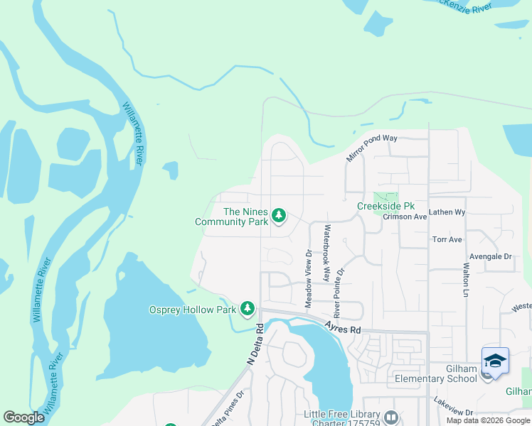 map of restaurants, bars, coffee shops, grocery stores, and more near 1541 Umpqua Avenue in Eugene