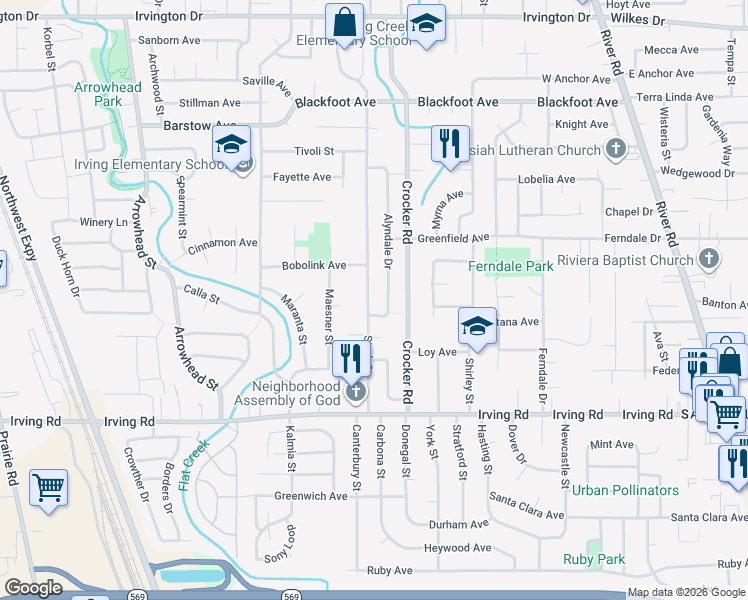 map of restaurants, bars, coffee shops, grocery stores, and more near 2937 Stark Street in Eugene