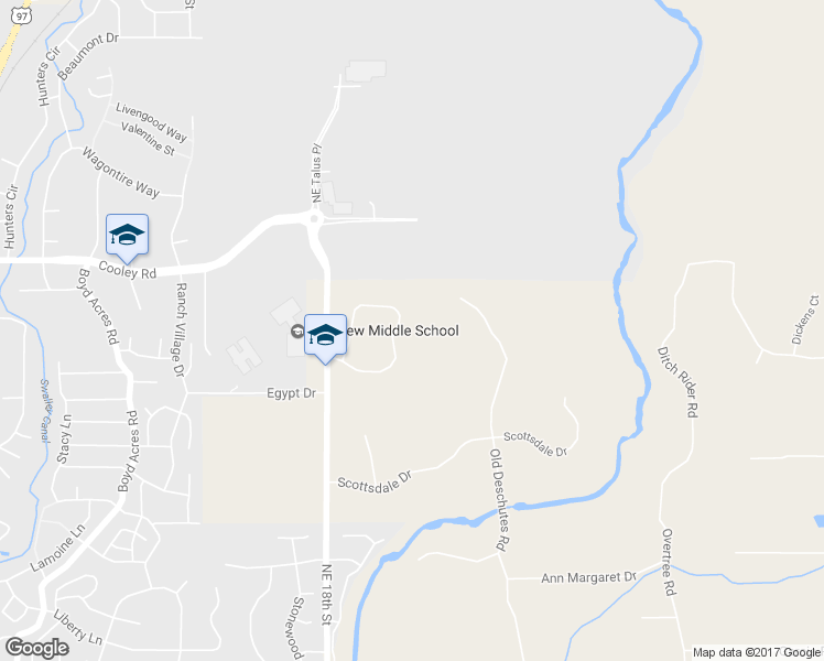 map of restaurants, bars, coffee shops, grocery stores, and more near 20940 Royal Oak Circle in Bend