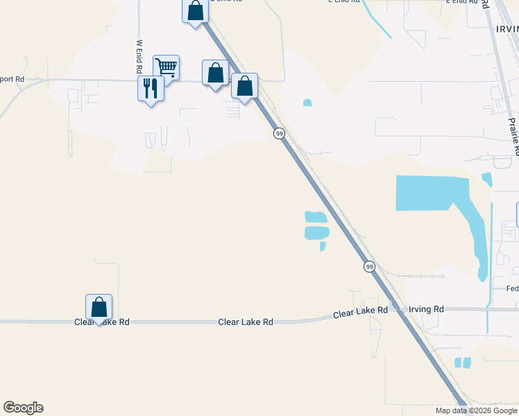 map of restaurants, bars, coffee shops, grocery stores, and more near 29559 Clear Lake Road in Eugene